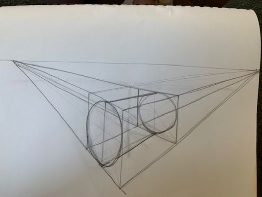 Dessiner cercles et cylindres en perspective de Elisabeth le 13 septembre 2023