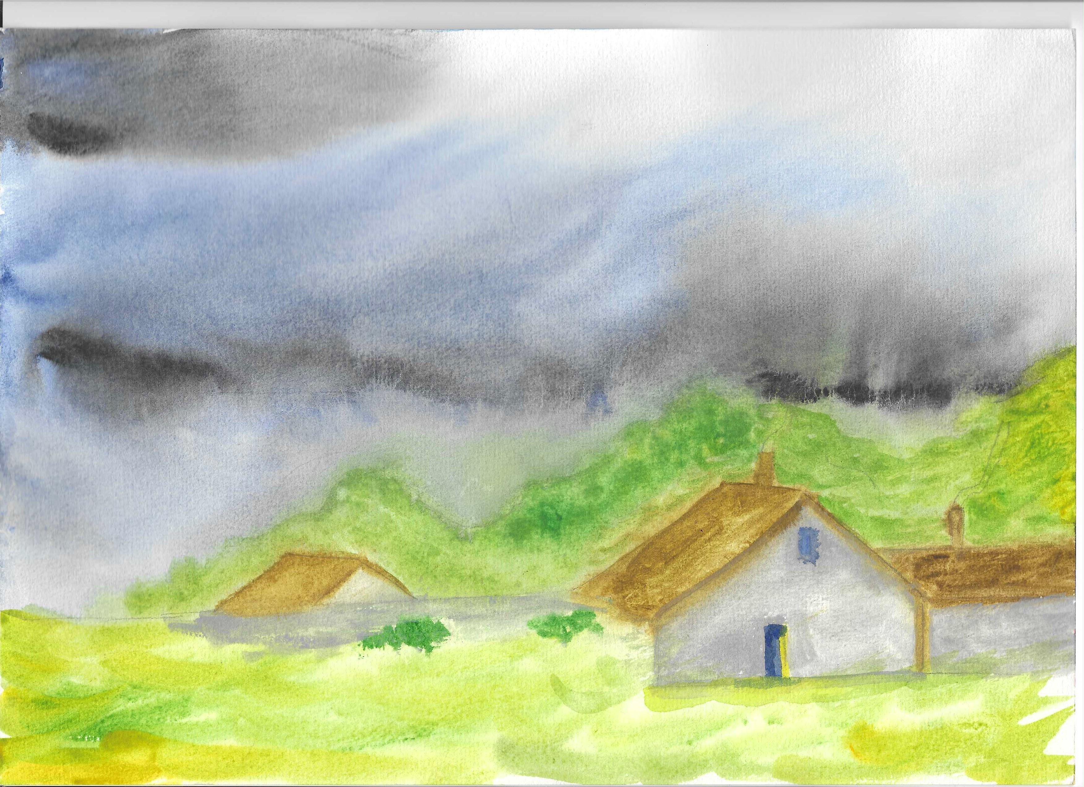 Des Ciels changeants à l'Aquarelle : Le Printemps ! de Marguerite le 12 octobre 2023