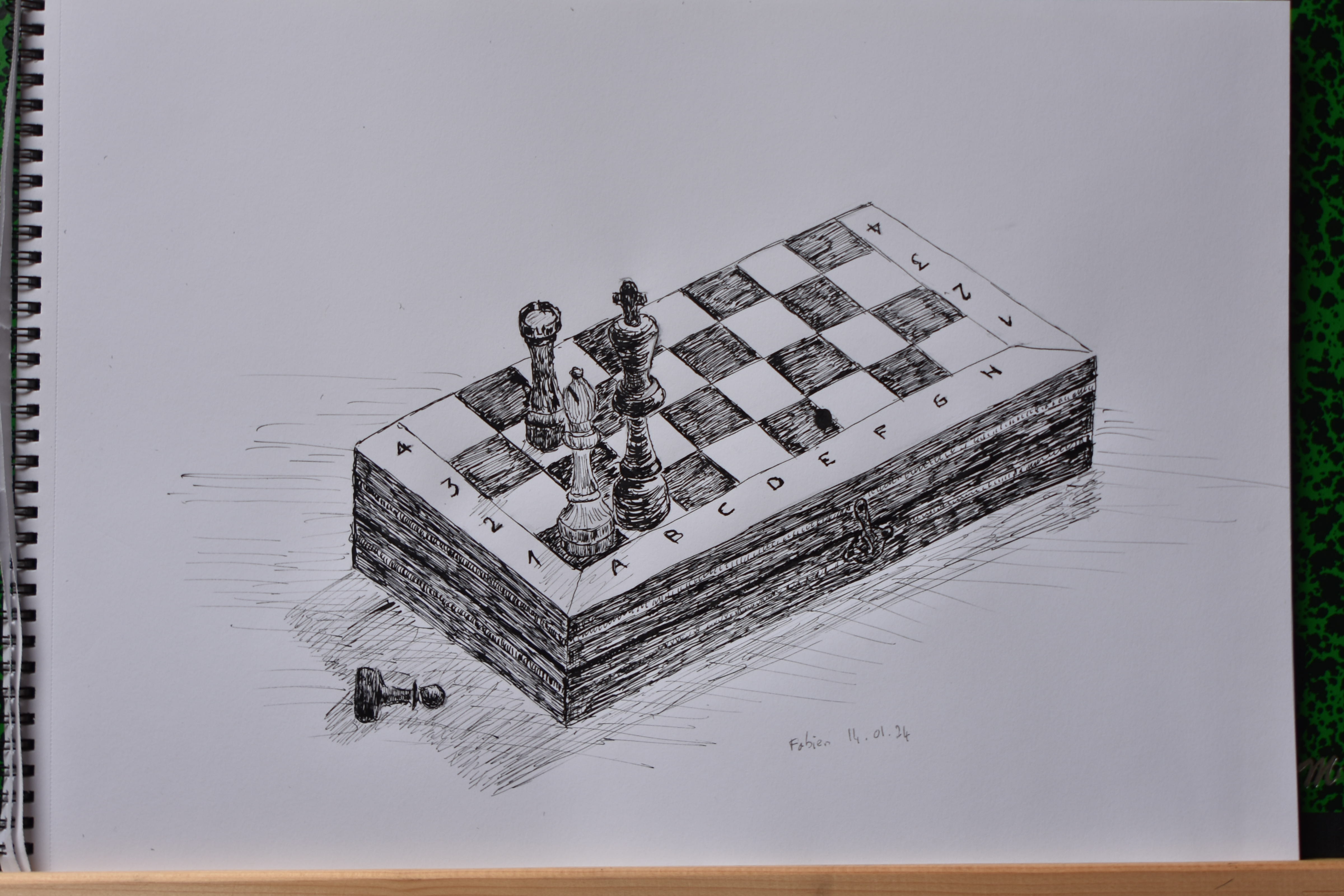 Dessiner un Échiquier Séquence 03 de Fabien le 14 janvier 2024