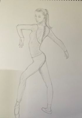 Dessin anatomique : La femme qui danse de Sylvie le 22 février 2024