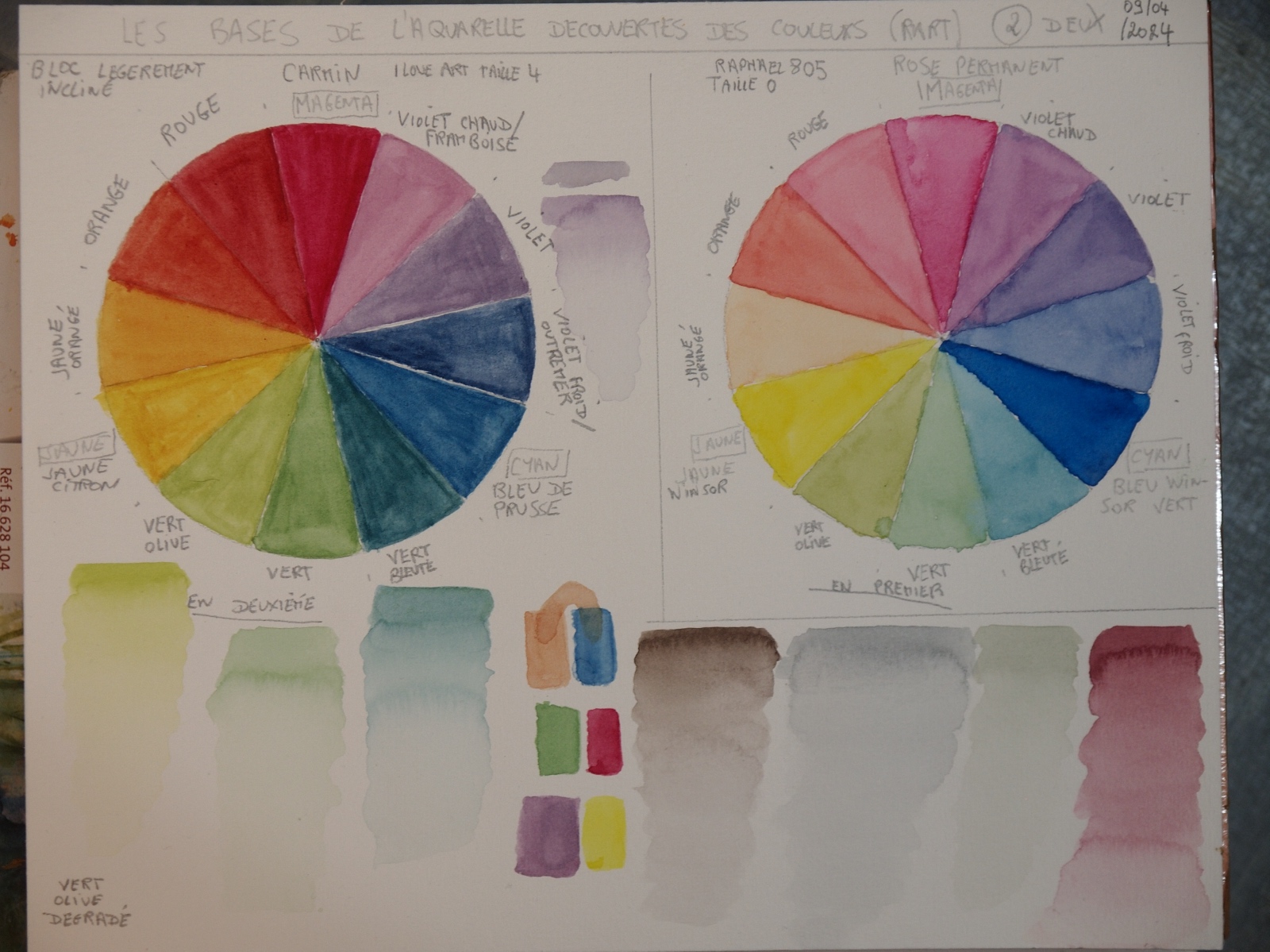 Découverte des Couleurs à l'Aquarelle de Lionel le 09 avril 2024