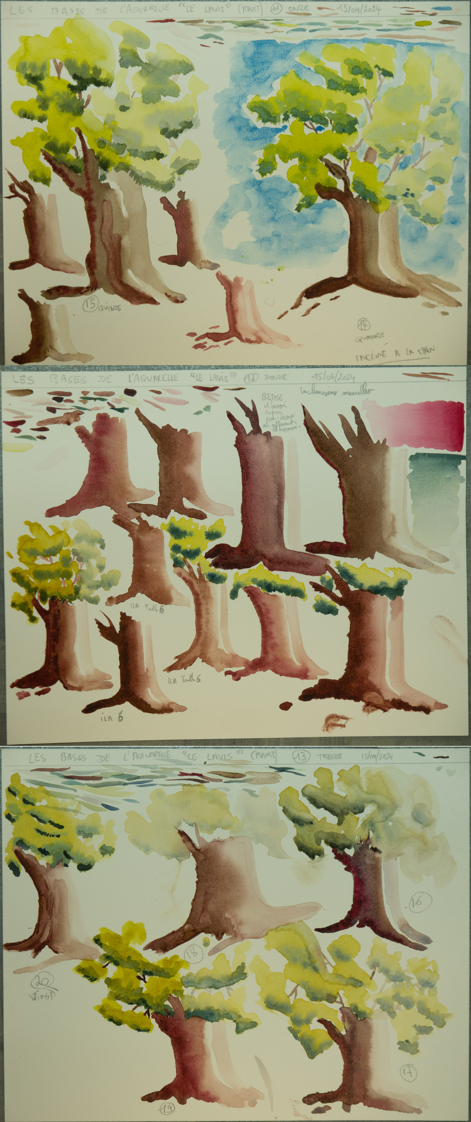 Le Lavis à l'Aquarelle de Lionel le 16 avril 2024