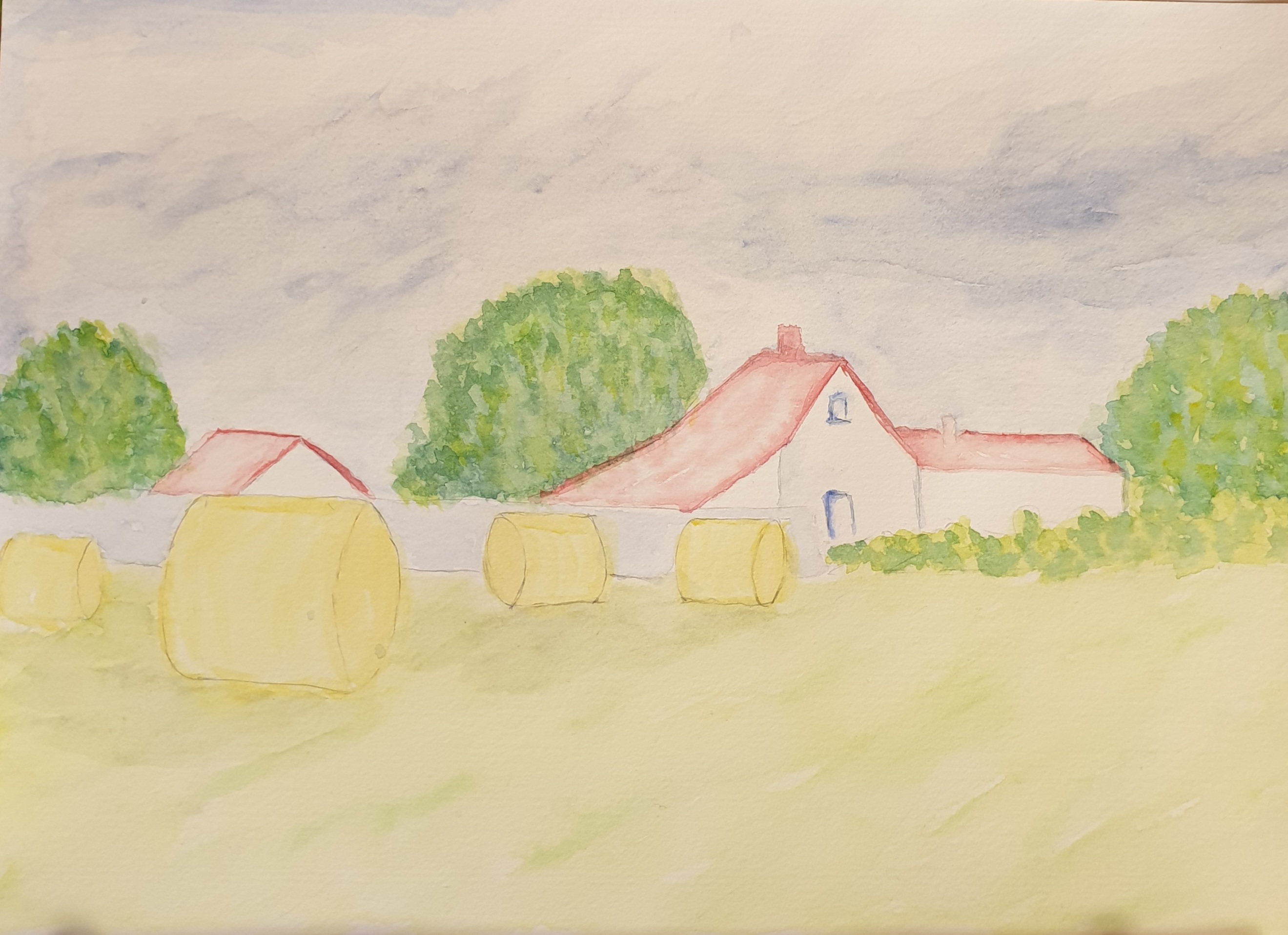 Des Ciels changeants à l'Aquarelle : l'été ! de Dominique le 16 avril 2024