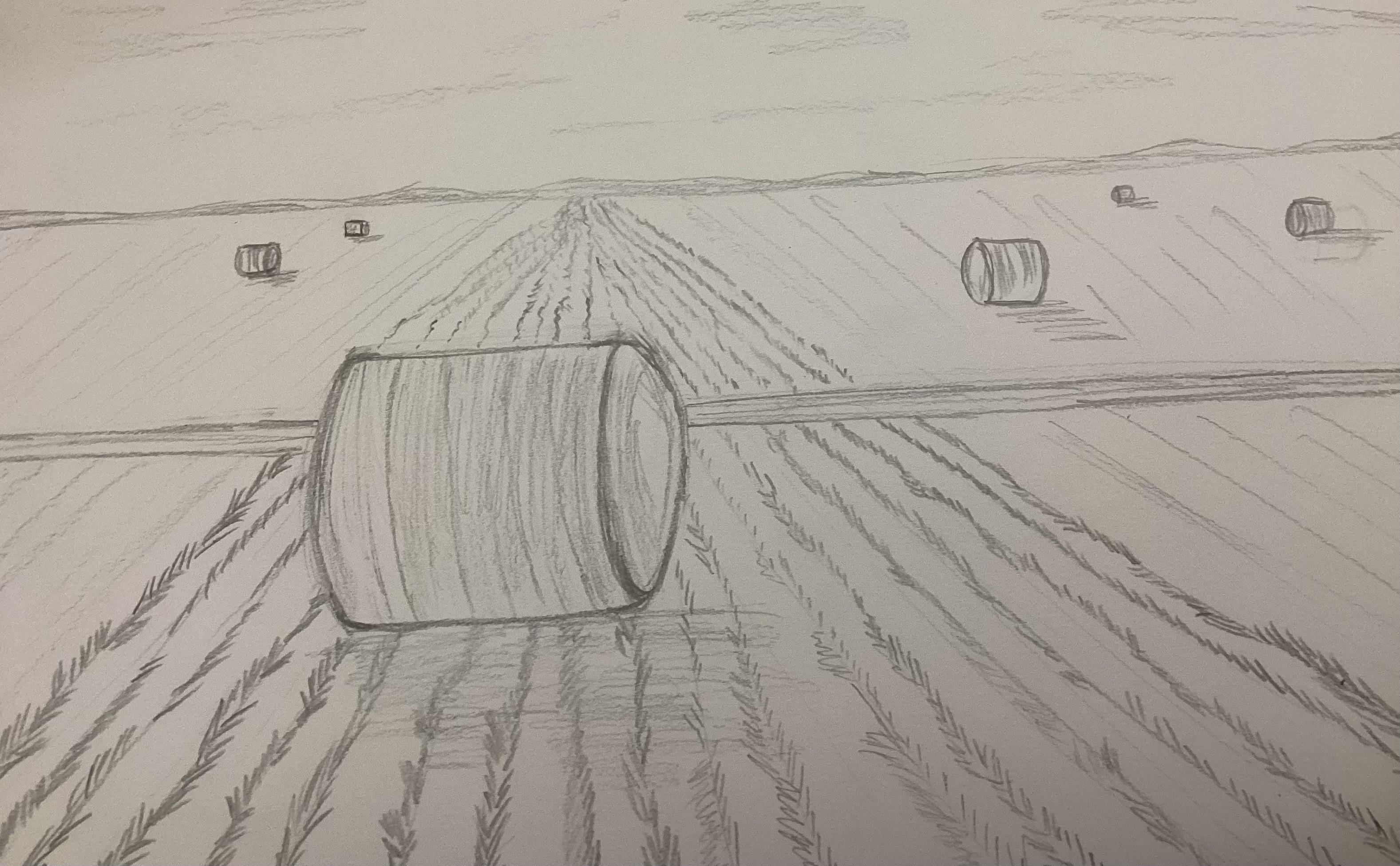 Perspective de paysage en Dessin de Marguerite le 17 avril 2024