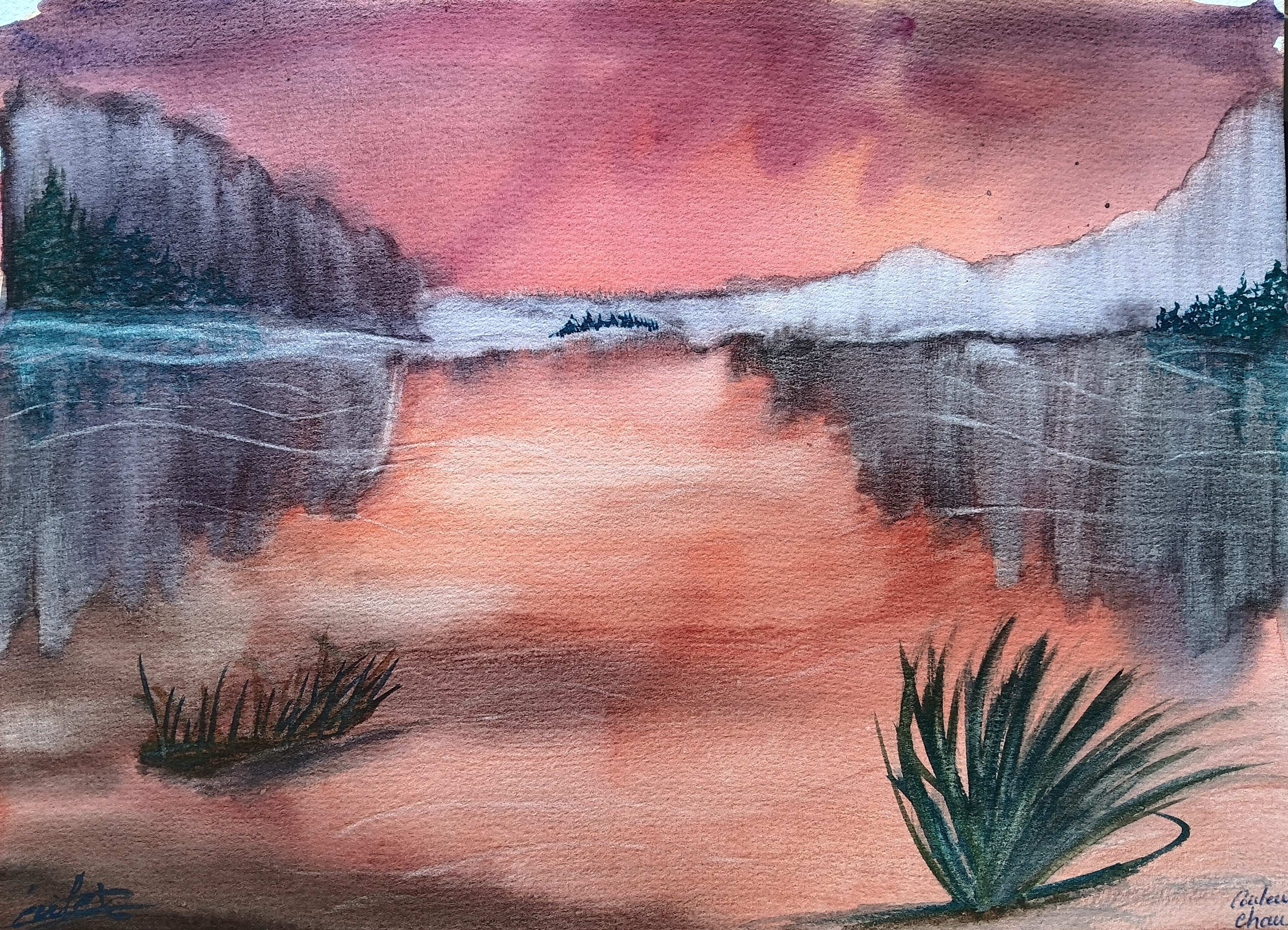 Application avec un paysage aux couleurs chaudes de Cécile le 26 avril 2024