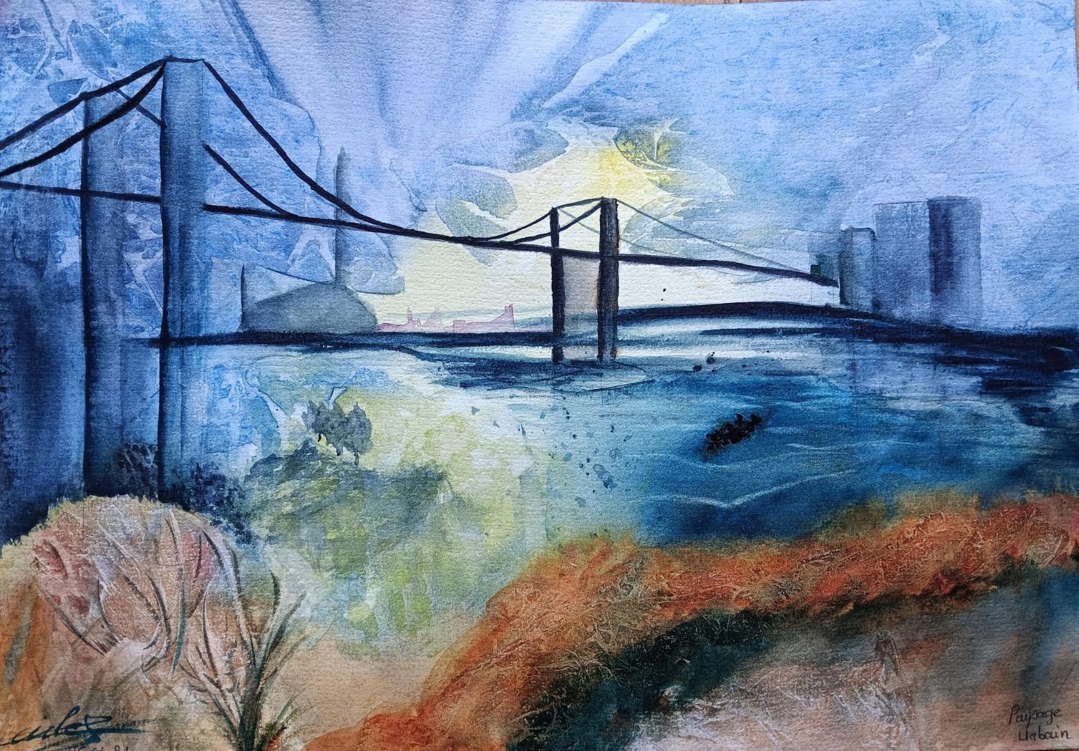 Paysage urbain Techniques multiples Séquence 02 de Cécile le 26 avril 2024