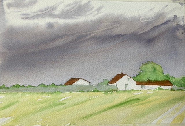 Des Ciels changeants à l'Aquarelle : Le Printemps ! de Muriel le 04 mai 2024
