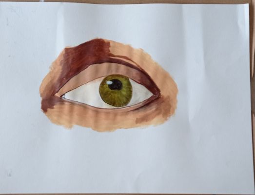 Comment peindre un oeil à l'acrylique ? de Isabelle le 05 mai 2024