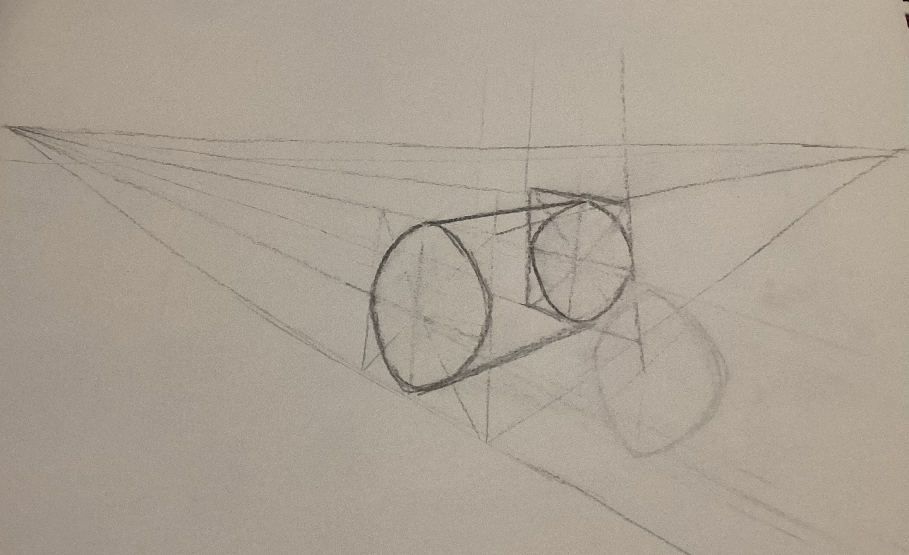 Dessiner cercles et cylindres en perspective de Marguerite le 01 juin 2024