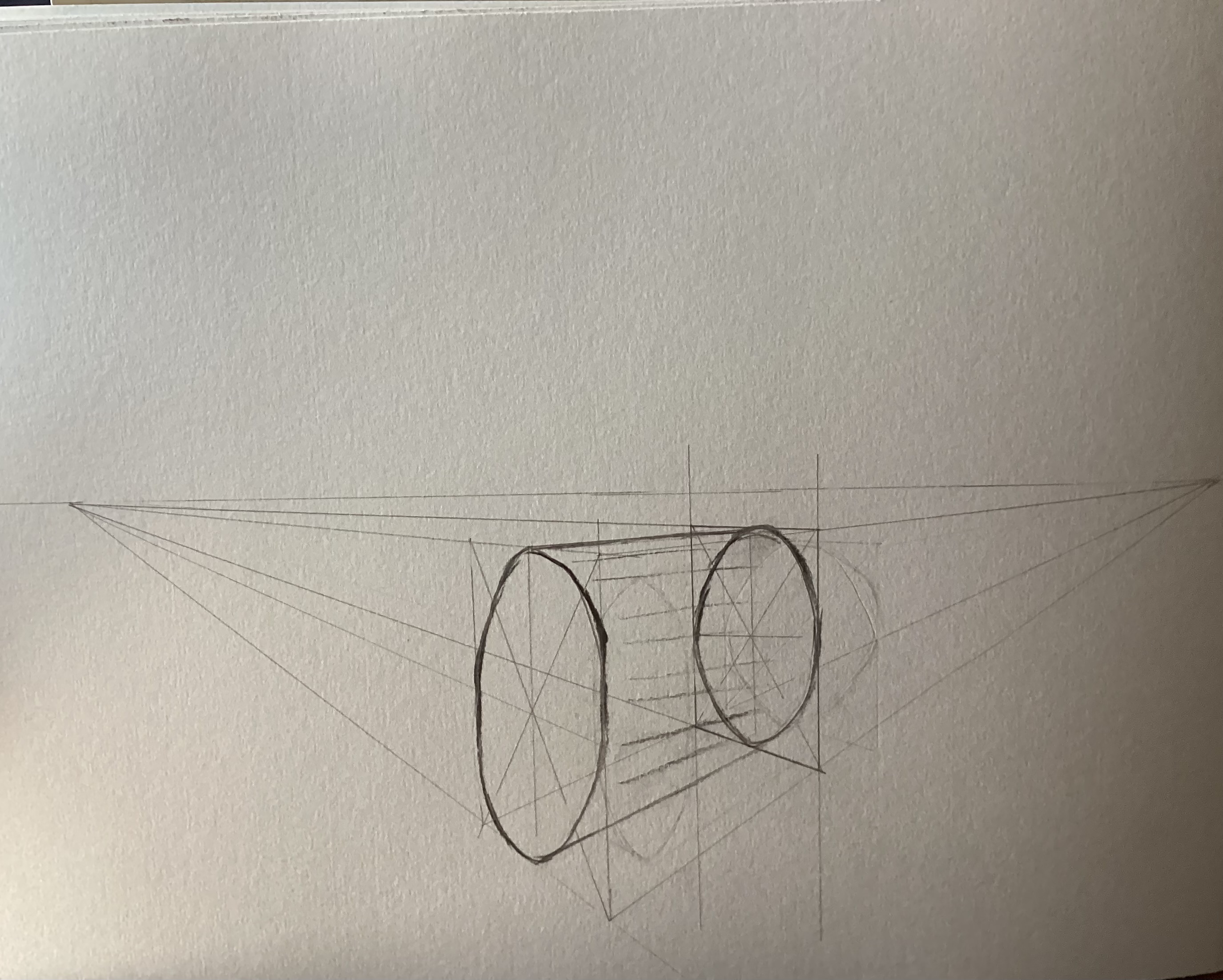 Dessiner cercles et cylindres en perspective de Marguerite le 02 juin 2024
