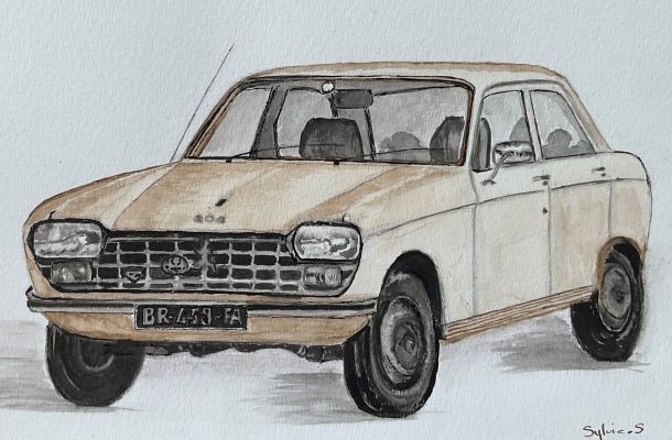 Scène urbaine a l'Aquarelle Episode 03 de Sylvie le 01 août 2024