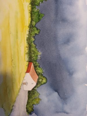 Des ciels changeants à l'Aquarelle : l'Hiver ! de Séverine le 23 novembre 2024