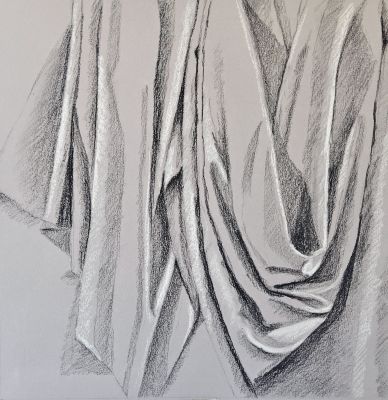 Dessiner un Drapé en dessin d'observation de Delphine le 12 mars 2025