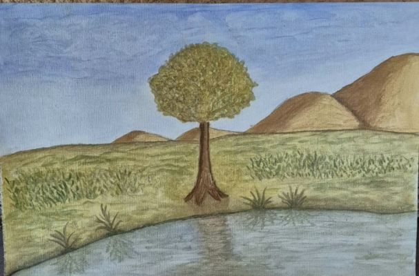 Peindre les reflets de l'eau à l'huile de Dominique le 20 mars 2025