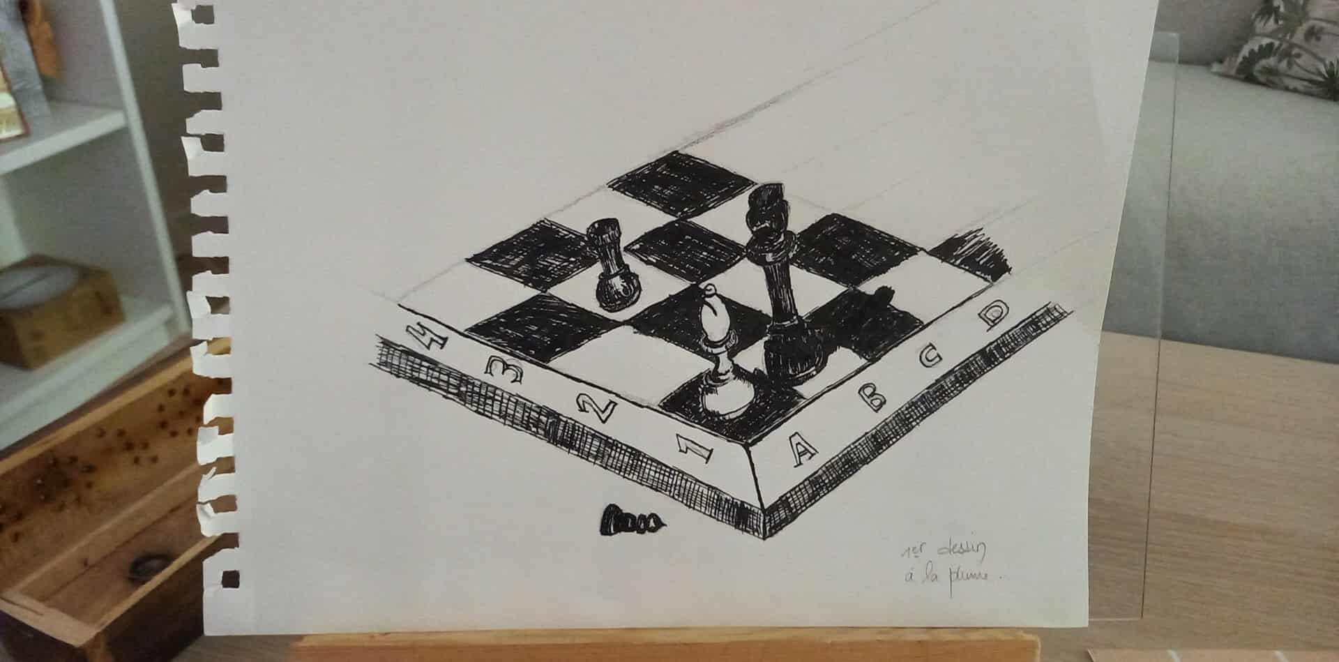 Dessiner un Échiquier Séquence 03 de Elisabeth le 28 août 2025