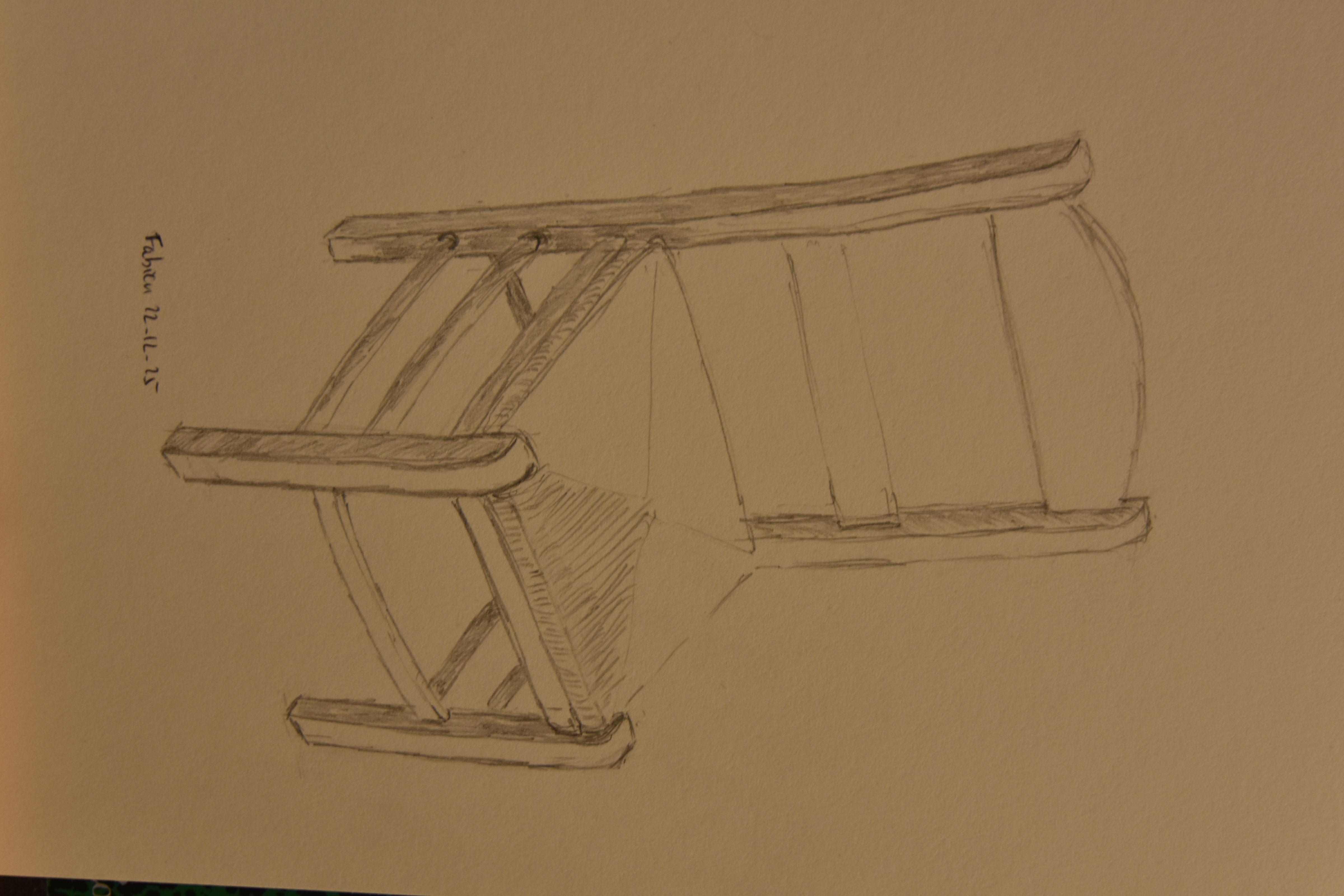 Dessiner une vieille chaise, épisode 01 de Fabien le 22 décembre 2025