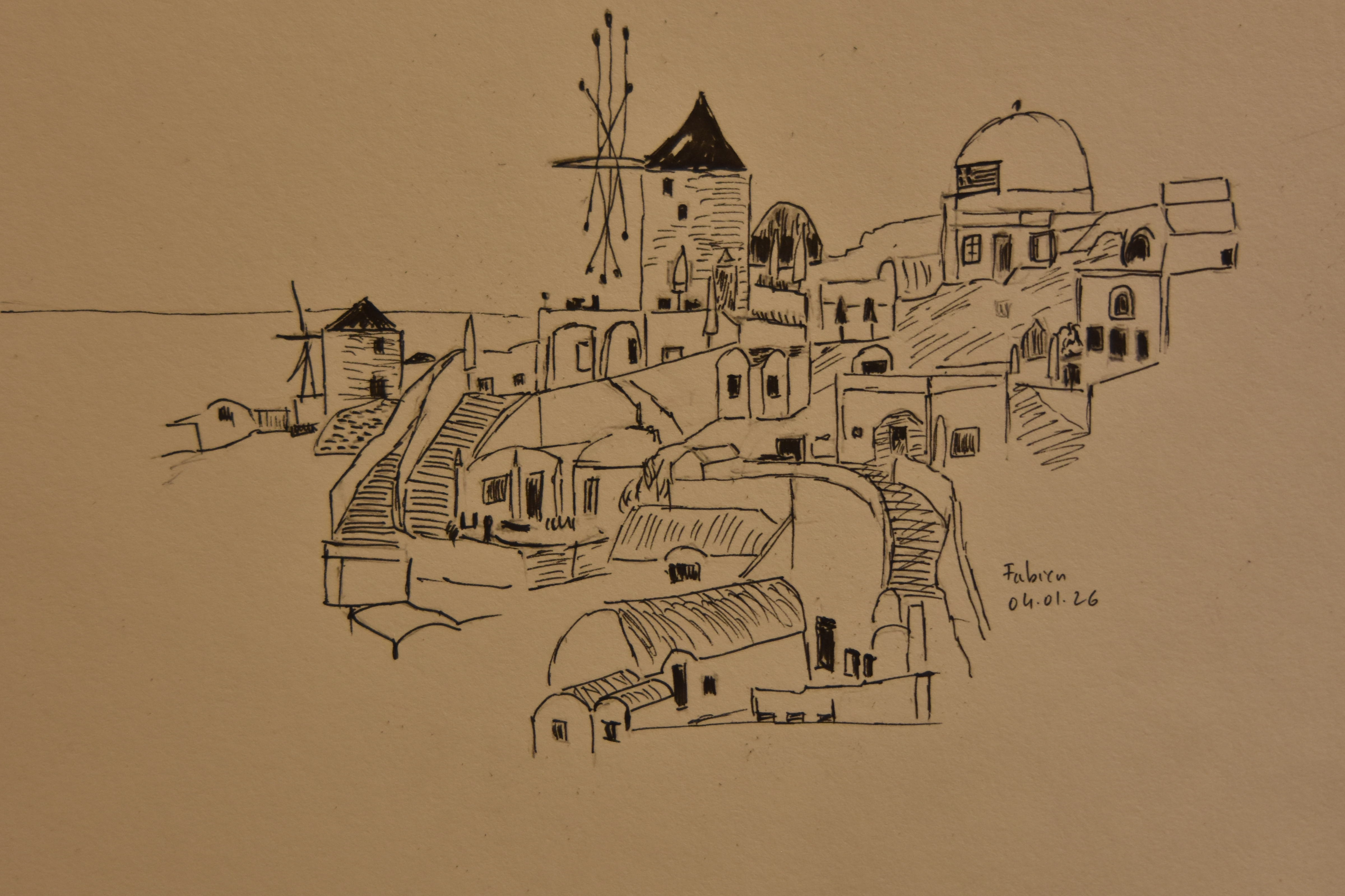 Dessiner un paysage Grec de manière graphique de Fabien le 04 janvier 2026