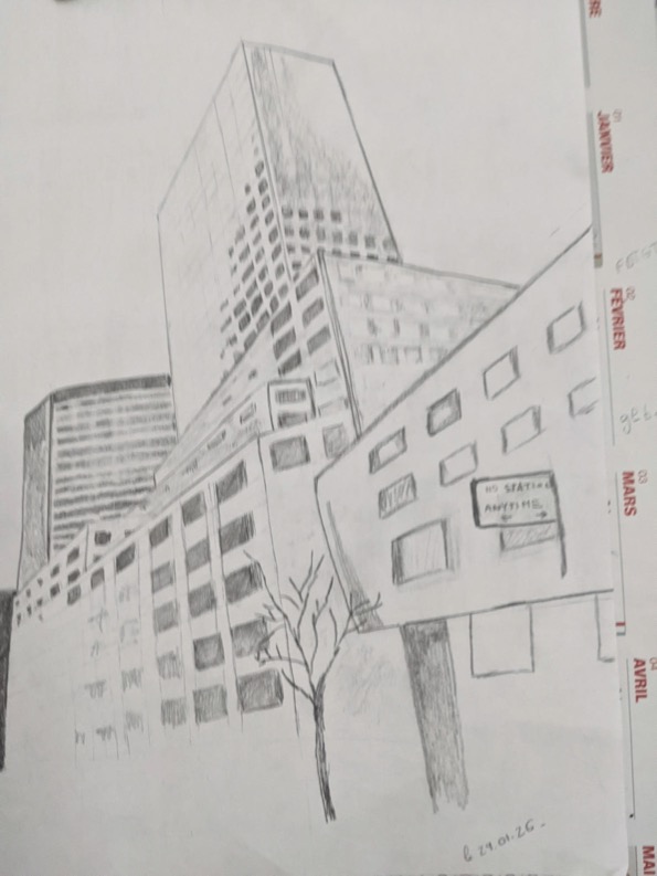Dessiner un paysage Urbain de Sylvie le 30 janvier 2026