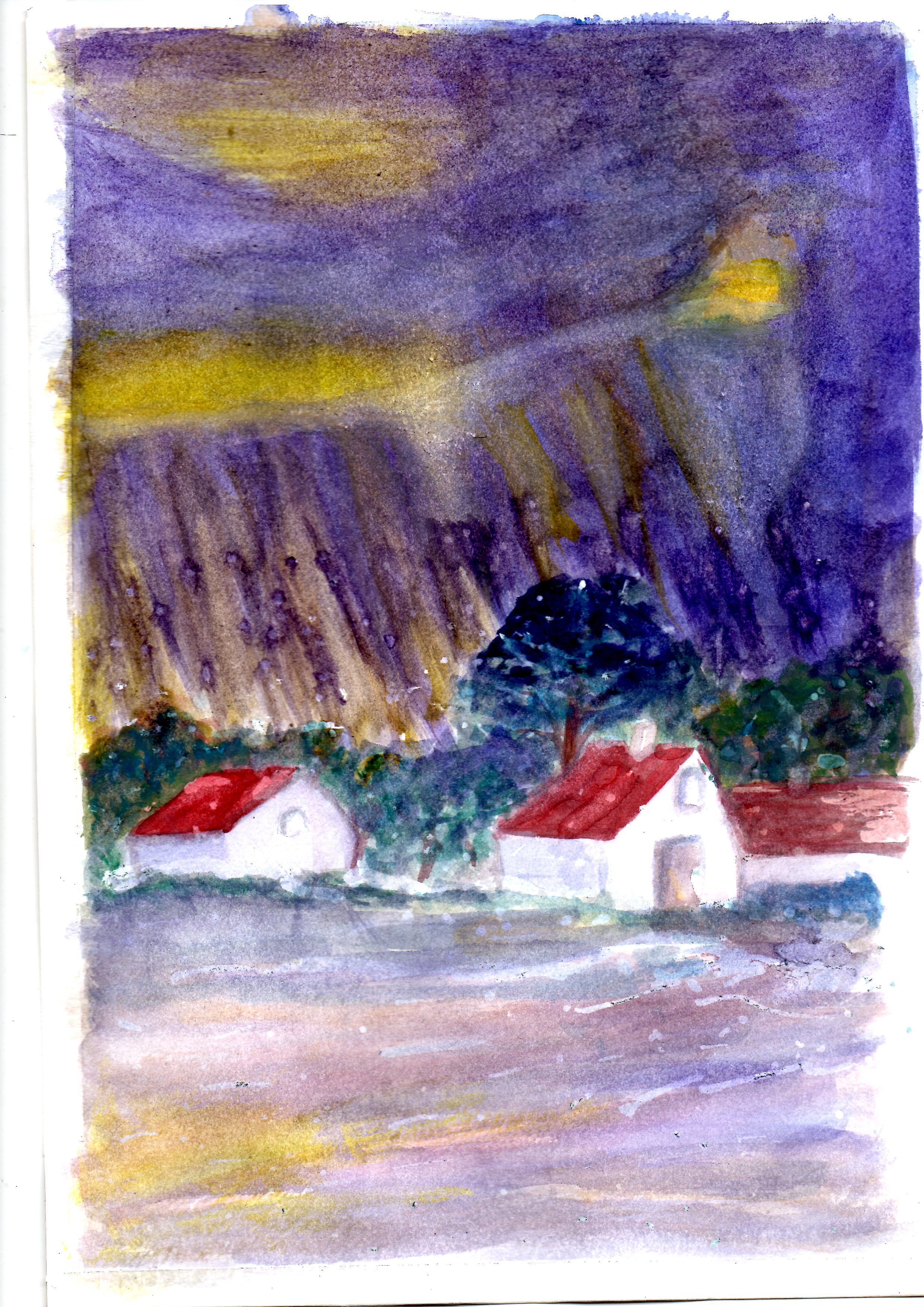 Des ciels changeants à l'Aquarelle : l'Hiver ! de Prieur vve benad le 27 février 2026