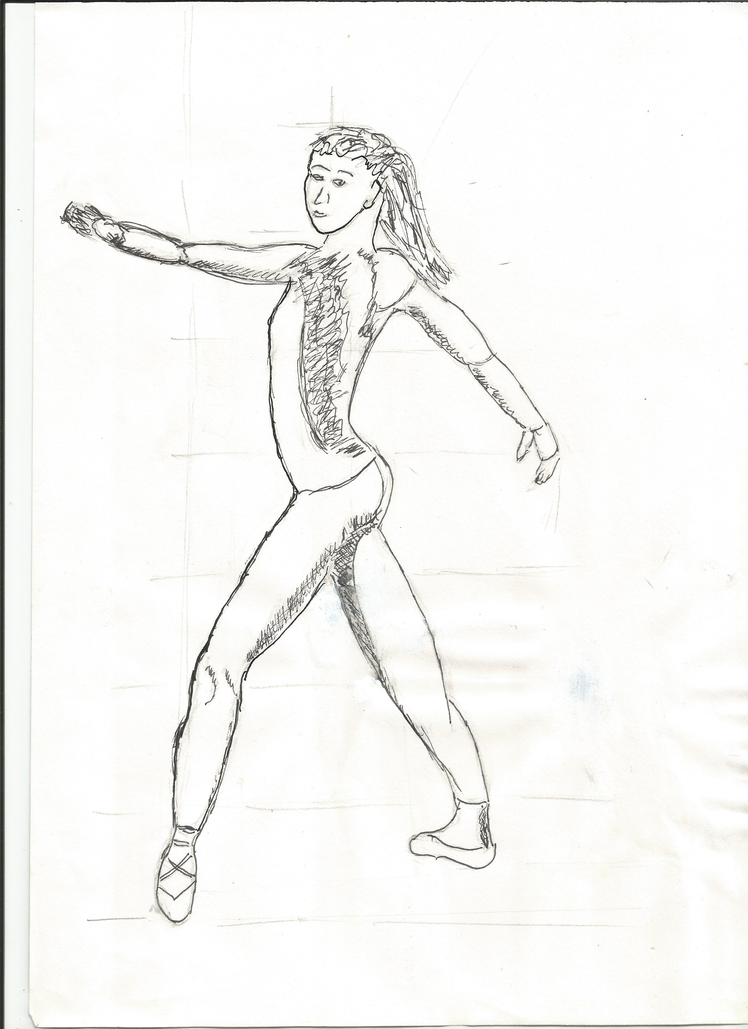 Dessin anatomique : La femme qui danse de Fabienne le 07 juillet 2026